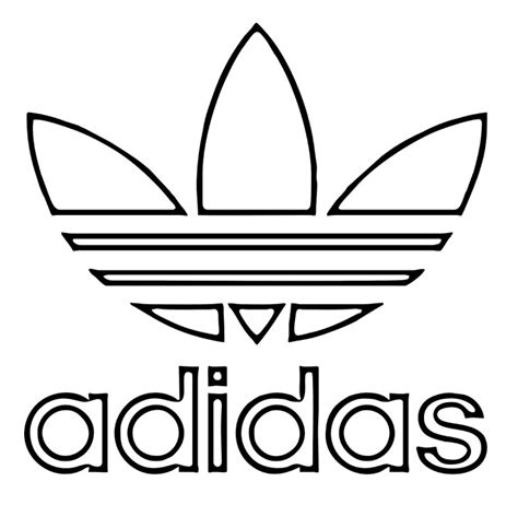 kleurplaat van adidas|Logo Adidas kleurplaat .